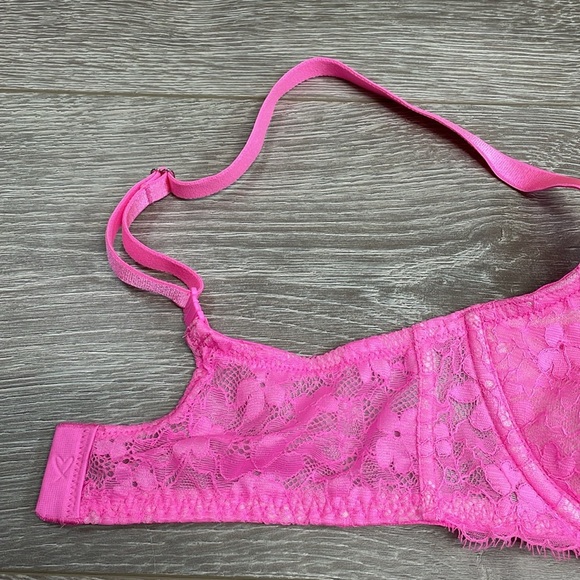 Victoria’s Secret Dream Angels Push Up Without Padding Pink Underwire Bra 34D - Picture 2 of 16